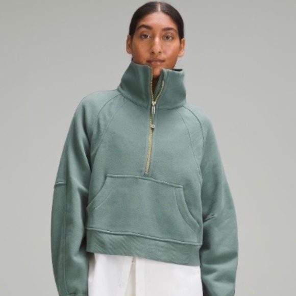 lululemon athletica Sweaters - Lululemon Scuba Oversized Funnel-Neck Half Zip (cropped)